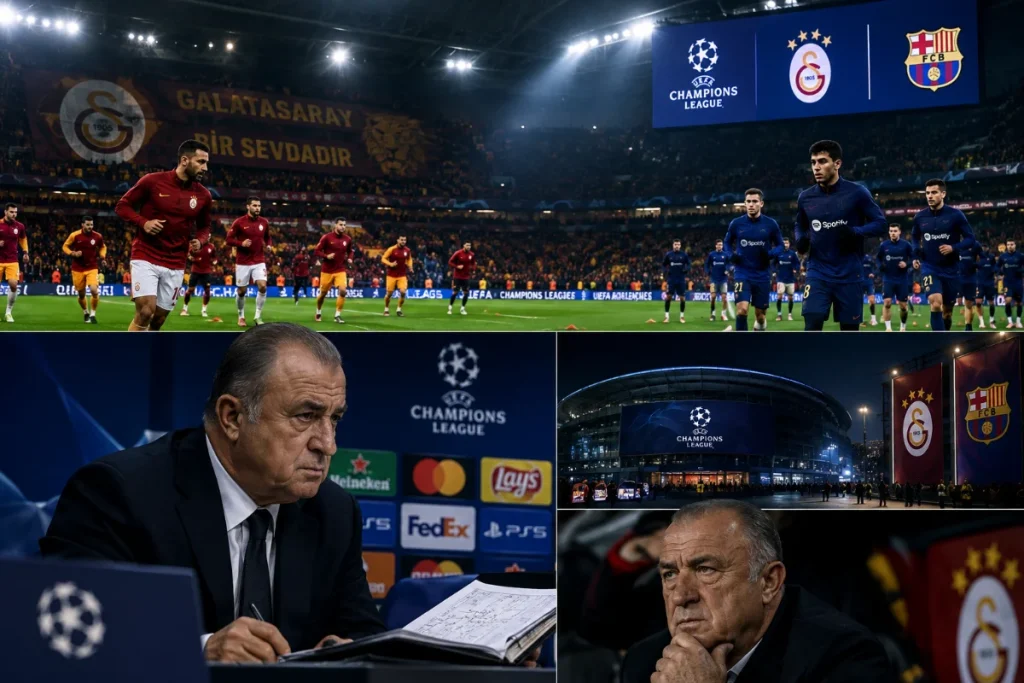 Galatasaray-Barcelona Dev Maçında Fatih Terim Analiz Masasında