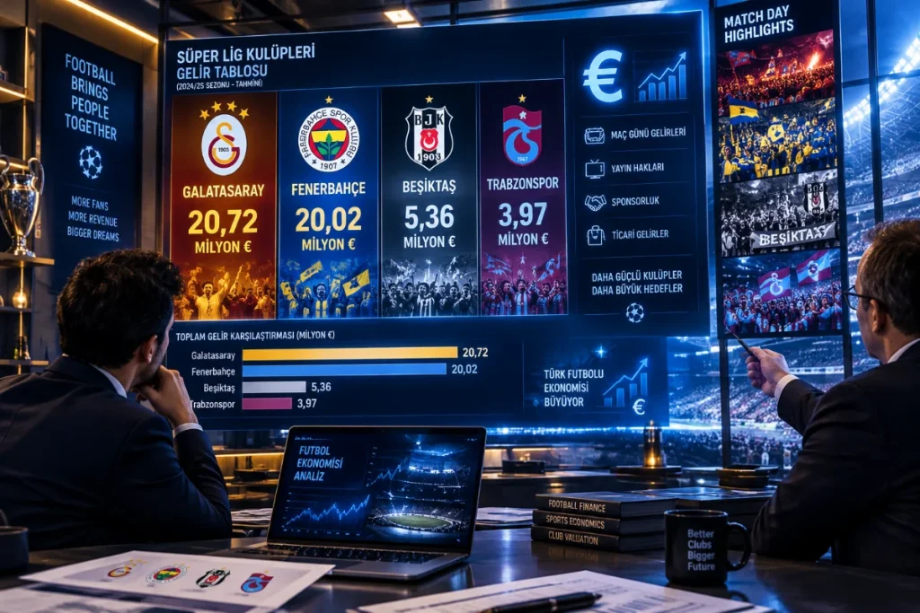 UEFA Sahalarında Türk Rüzgarı: Dört Büyüklerin Güncel Gelir Tablosu